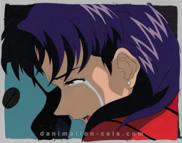 Evangelion Misato and Shinji Episode 16 Cel